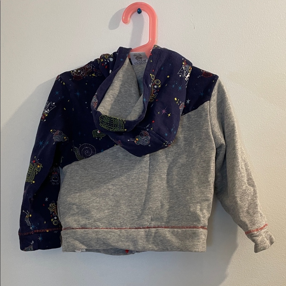 Disney Kids Mickey Mouse Gray and Blue Hoodie - Picture 2 of 3